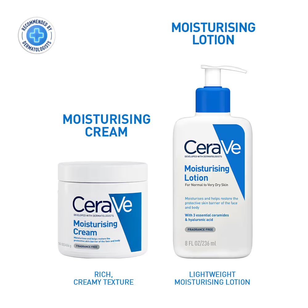 CeraVe Moisturizing Lotion for Normal to Dry Skin with Ceramides & Hyaluronic Acid