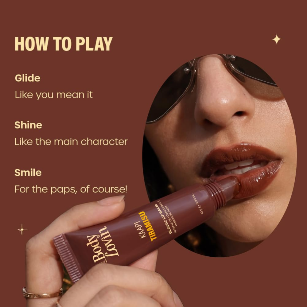 Plum BodyLovin' All-New Glassic Tinted Lip Balm Duo - Kaapi Tiramisu & Banoffee For Brekkie