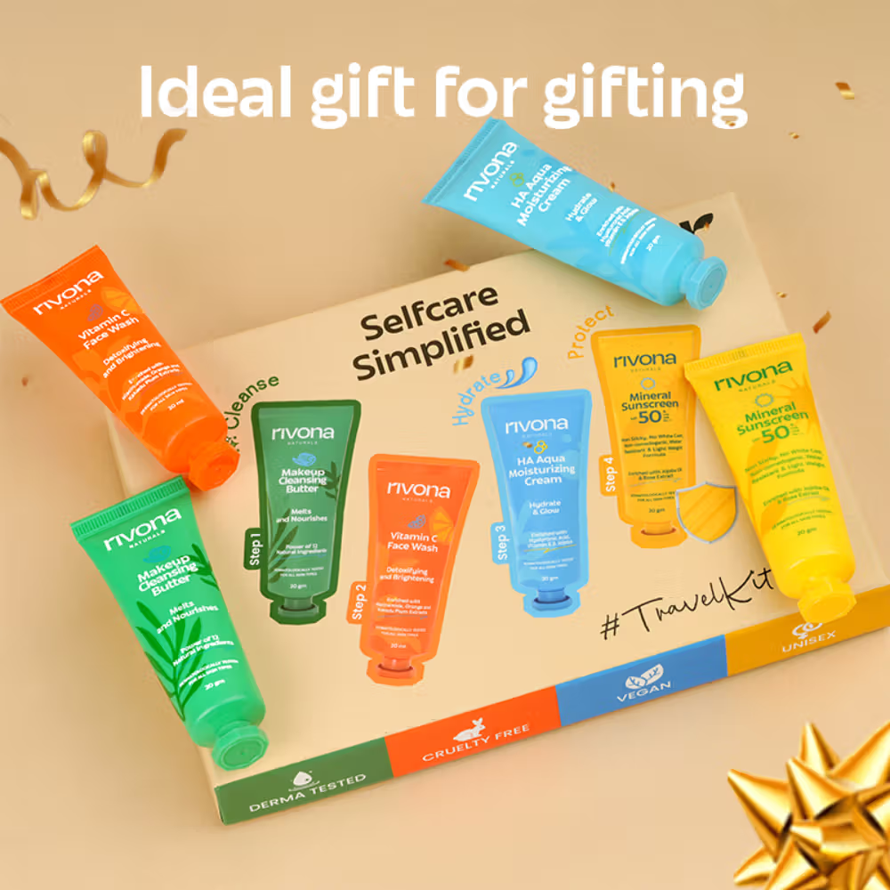 Rivona Naturals Travel Gift Box Glow Essentials-Valentine Gift Sets