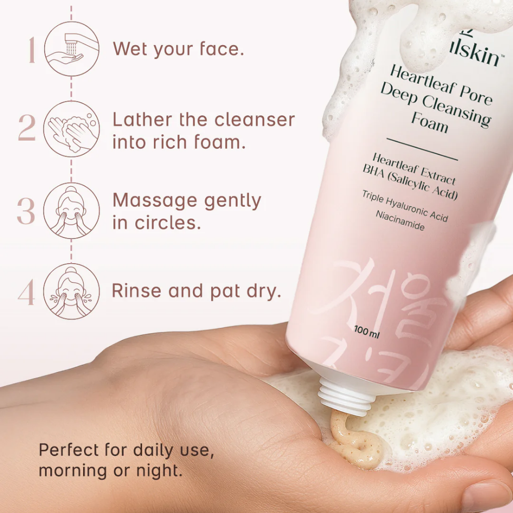 SEOULSKIN Heartleaf Pore Deep Cleansing Foam(heartleaf + BHA)