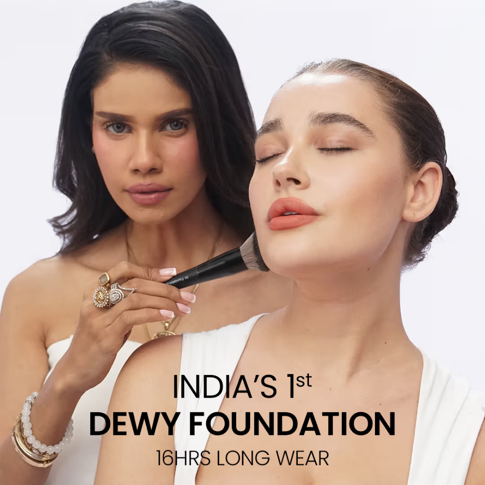FLiCKA Pro HD Liquid Foundation High Coverage Dewy Finish SPF 16Hr Long Wear