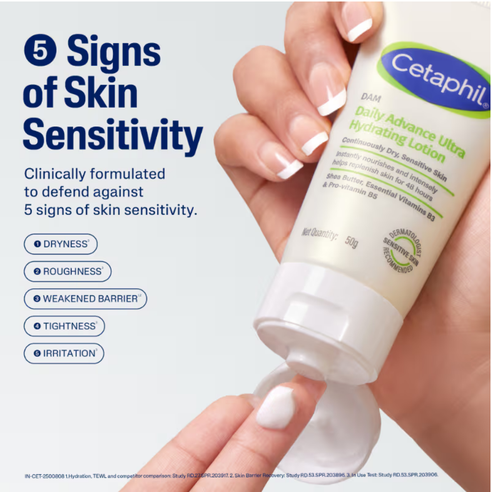 Cetaphil DAM Daily Advance Ultra Hydrating Lotion With Shea Butter & Niacinamide Sensitive Skin
