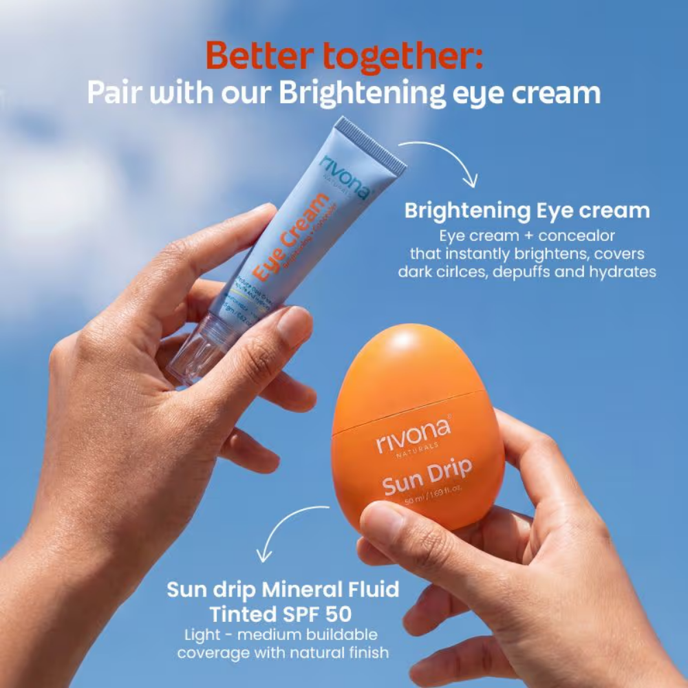 Rivona Naturals Sundrip 100% Mineral Fluid Tinted Sunscreen SPF 50 PA ++