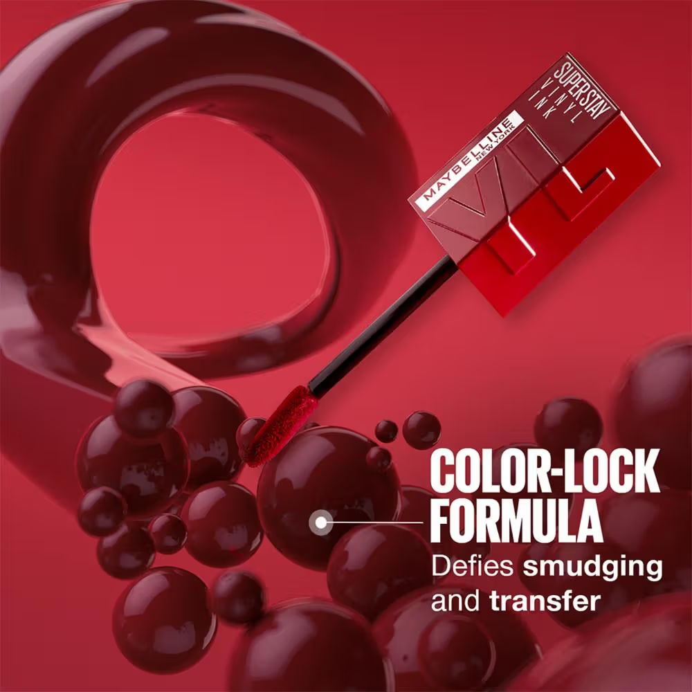 Maybelline New York Super Stay Vinyl Ink Liquid Lipstick, Instant Shine Lasts Up To 16H