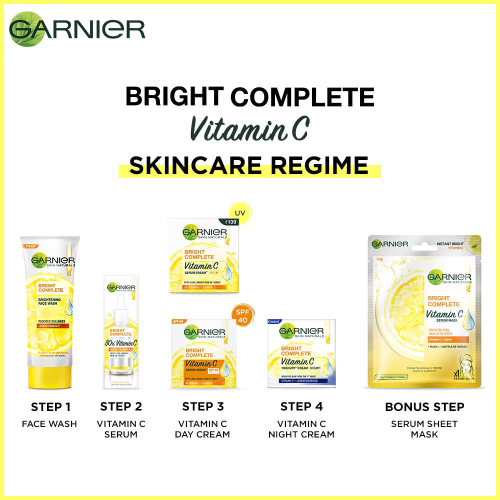 Garnier Bright Complete VITAMIN C YOGHURT Night Cream
