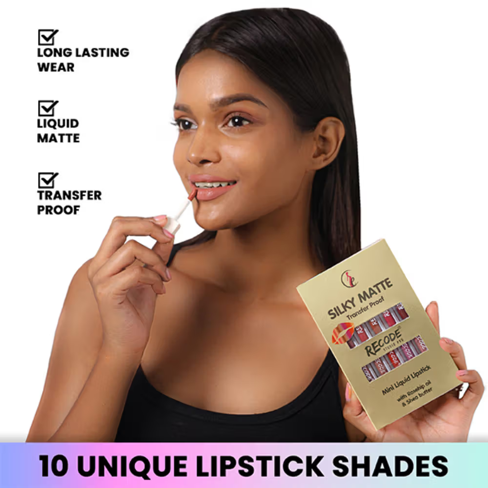 Recode Silky Matte Liquid Lipstick - Pack Of 10
