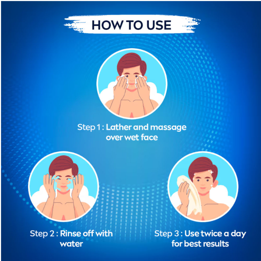 NIVEA Men Deep Impact Intense Clean Face Wash