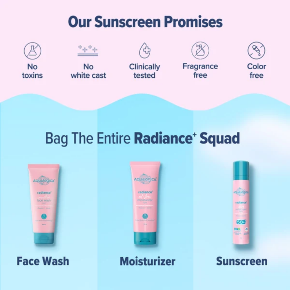 Aqualogica Radiance+ Dewy Sunscreen - Pack Of 3