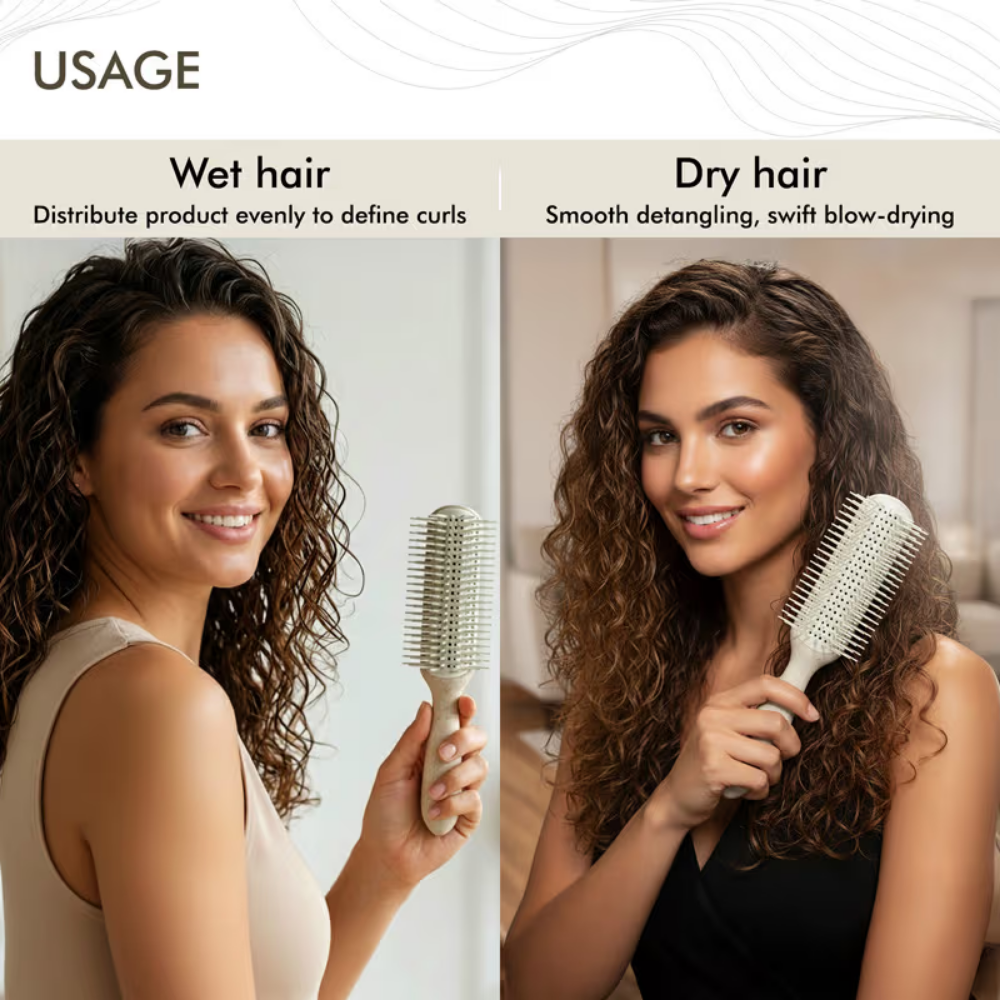 Ikonic Me Curly Brush IKM-3019 - Sand Beige