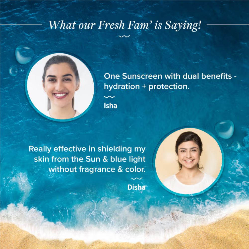 Aqualogica Hydrate+ Dewy Sunscreen with Coconut Water & Hyaluronic Acid