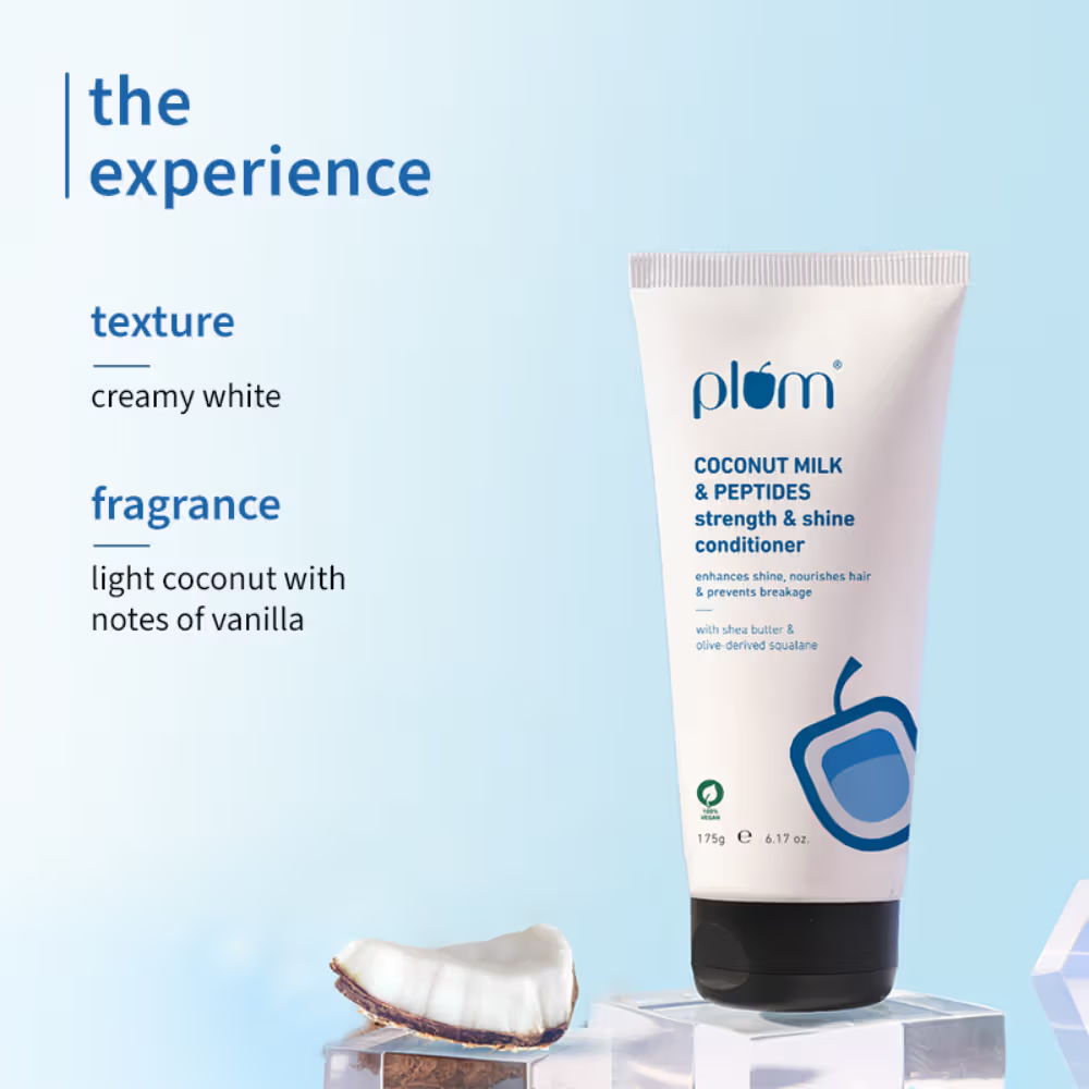 Plum Coconut Milk & Peptides Conditioner For Soft- Shiny Hair