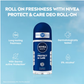 NIVEA MEN Deodorant Roll On, Protect & Care, No Skin Irritation & 48h Freshness