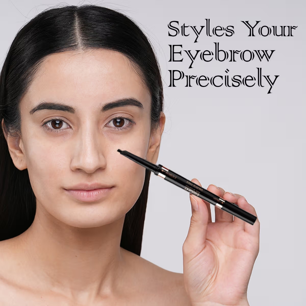 Insight Cosmetics Smudge Free Eyebrow Pencil, 2 In1 Define & Blend,12hrs Long Lasting