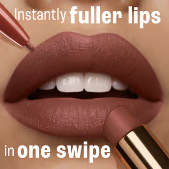 Lakme 9to5 Hya Beach Edit, Lipstick + Liner Duo, SPF 30, Hydrating Matte - Afterhours Red