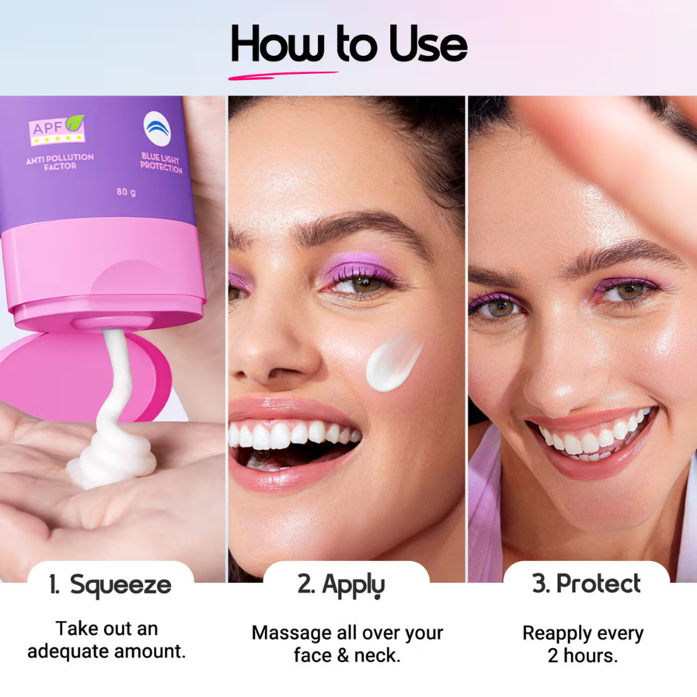 Aqualogica Illuminate+ SPF 50+ PA++++, Berries, Alpha Arbutin, APF, In-Vivo Tested
