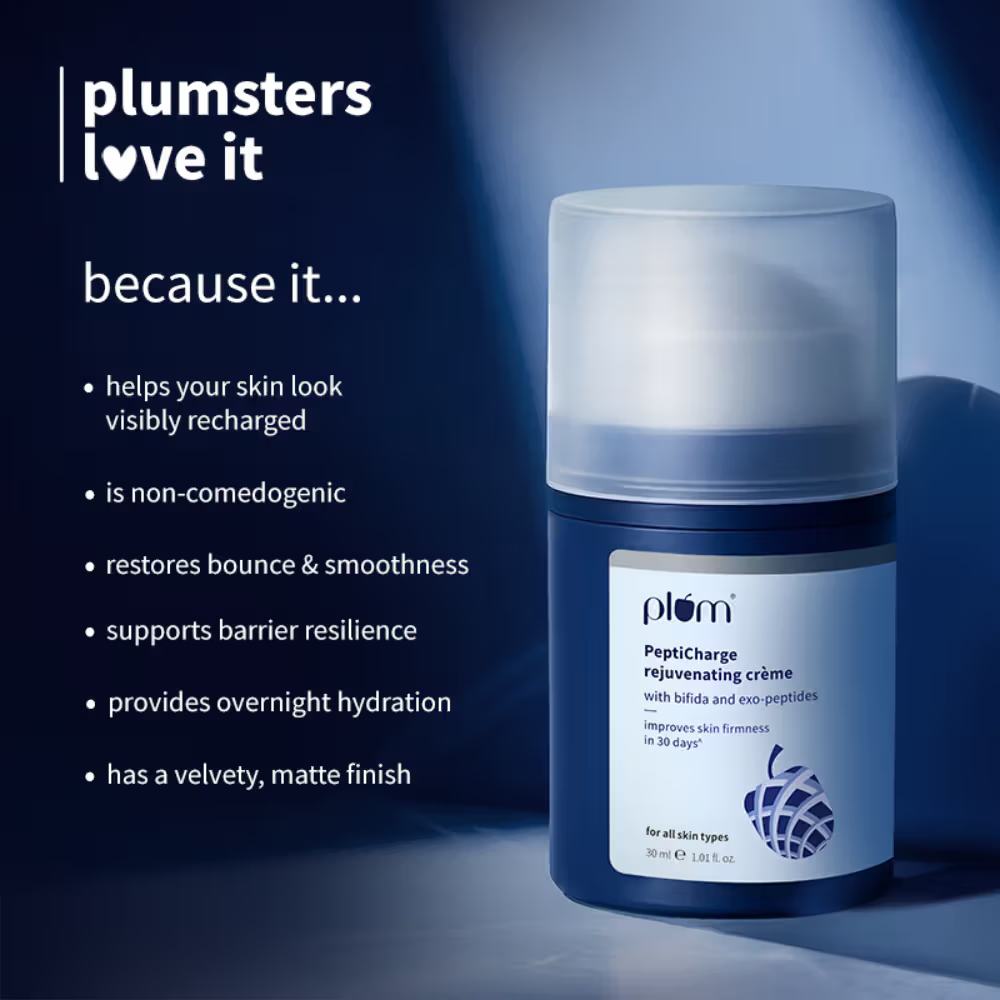 Plum Pepticharge Rejuvenating Creme for Visibly Firmer Skin In 28 Days