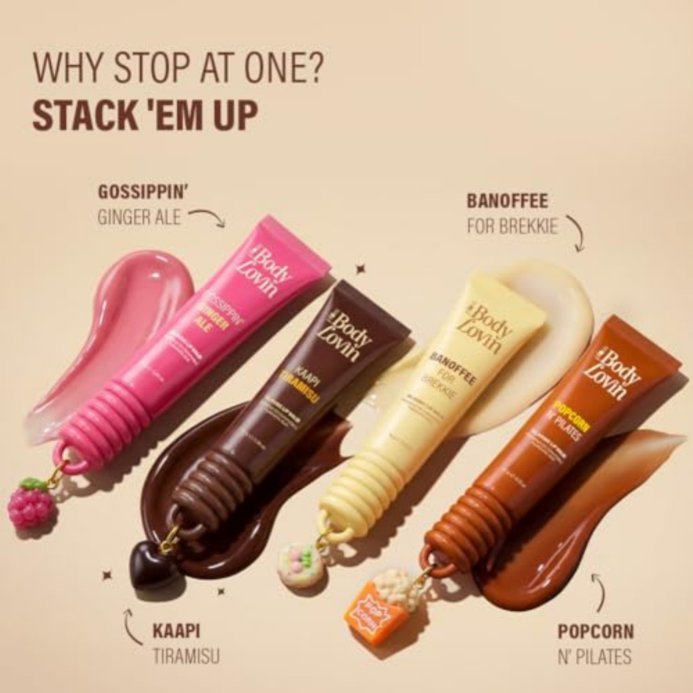 Plum BodyLovin' All-New Glassic Tinted Lip Balm Duo - Kaapi Tiramisu & Banoffee For Brekkie