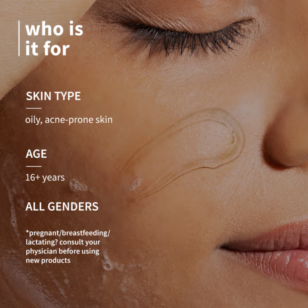 Plum 1% Salicylic Acid & Blueberry Clearly Gentle Gel Face Wash, For Acne Prone & Oily Skin