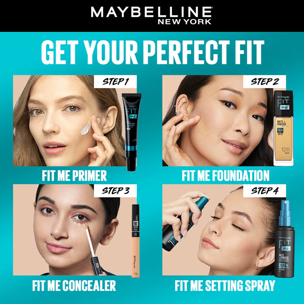 Maybelline New York Fit Me Matte + Poreless Setting Spray Transfer-proof 24HR Oil-control Formula