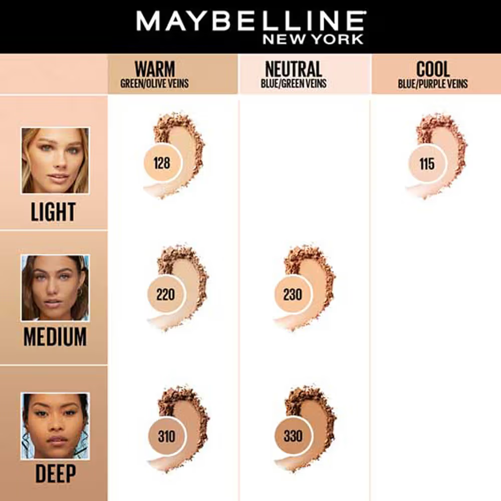 Maybelline New York Fit Me Matte + Poreless Oil Control Compact Powder