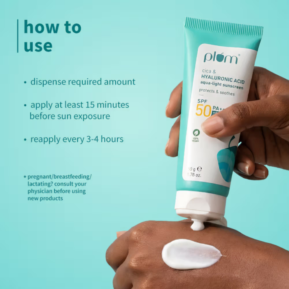 Plum Cica & Hyaluronic Acid Aqua-Light Sunscreen
