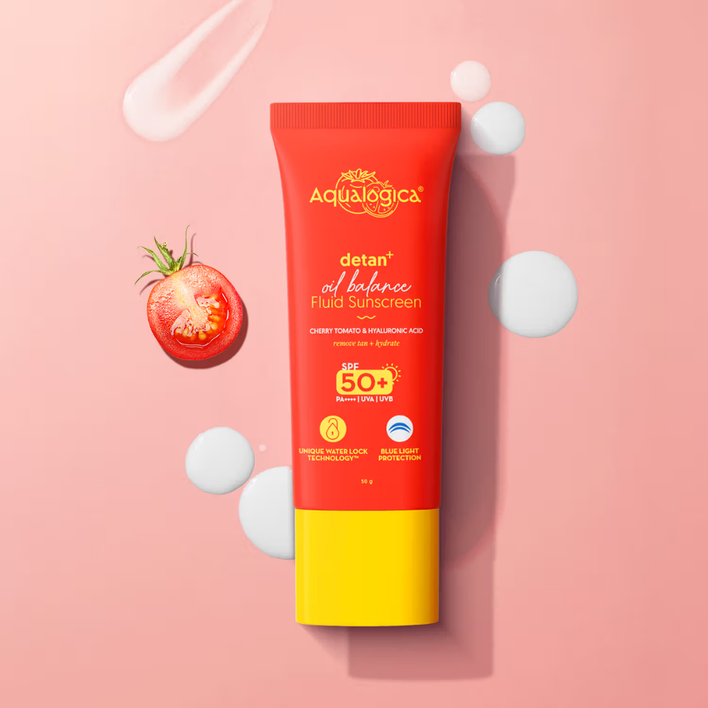 Aqualogica Radiance+ Fluid SPF 50+ PA++++, Oil Control, In-Vivo Tested, No Cast