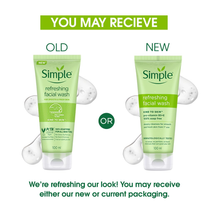 Simple Refreshing Facial Wash, 100% Soap-Free | Perfect for Sensitive Skin