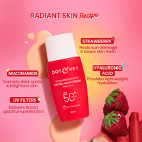 Dot & Key Strawberry Dew Tinted Sunscreen In-Vivo Tested SPF 50+ PA++++ for Daily Wear