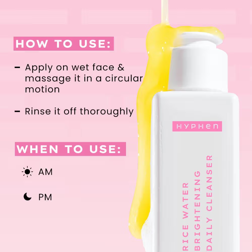 Hyphen Rice Water Brightening Daily Cleanser