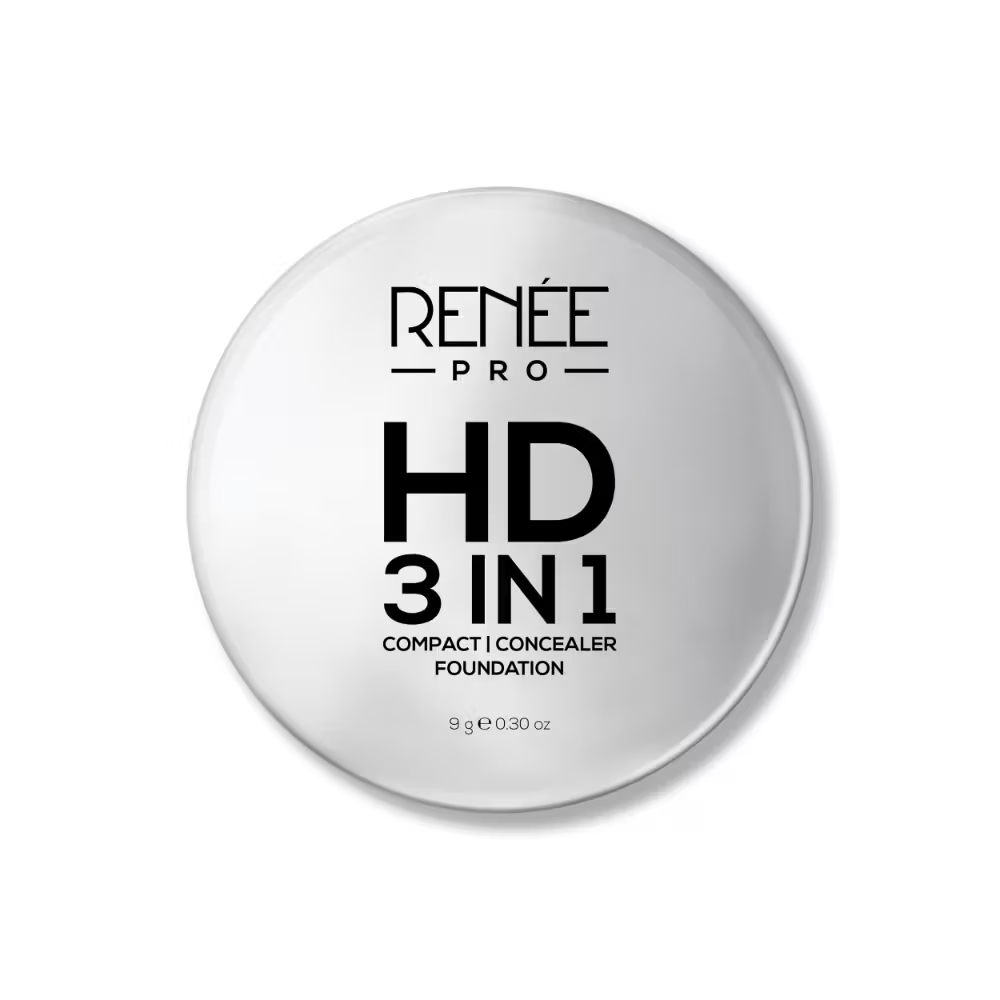 RENEE PRO HD 3-In-1 Matte Compact With SPF 20 Works As Foundation, Compact & Concealer