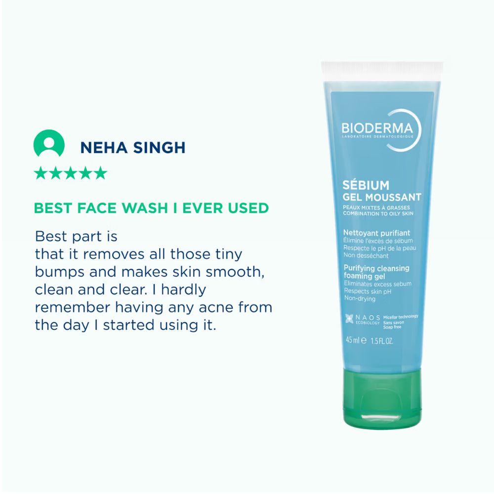 Bioderma Sebium Gel Moussant Purifying Cleansing Foaming Gel