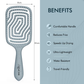 Ikonic Me Eco Labyrinth Paddle Brush IKM- 3017- Powder Blue