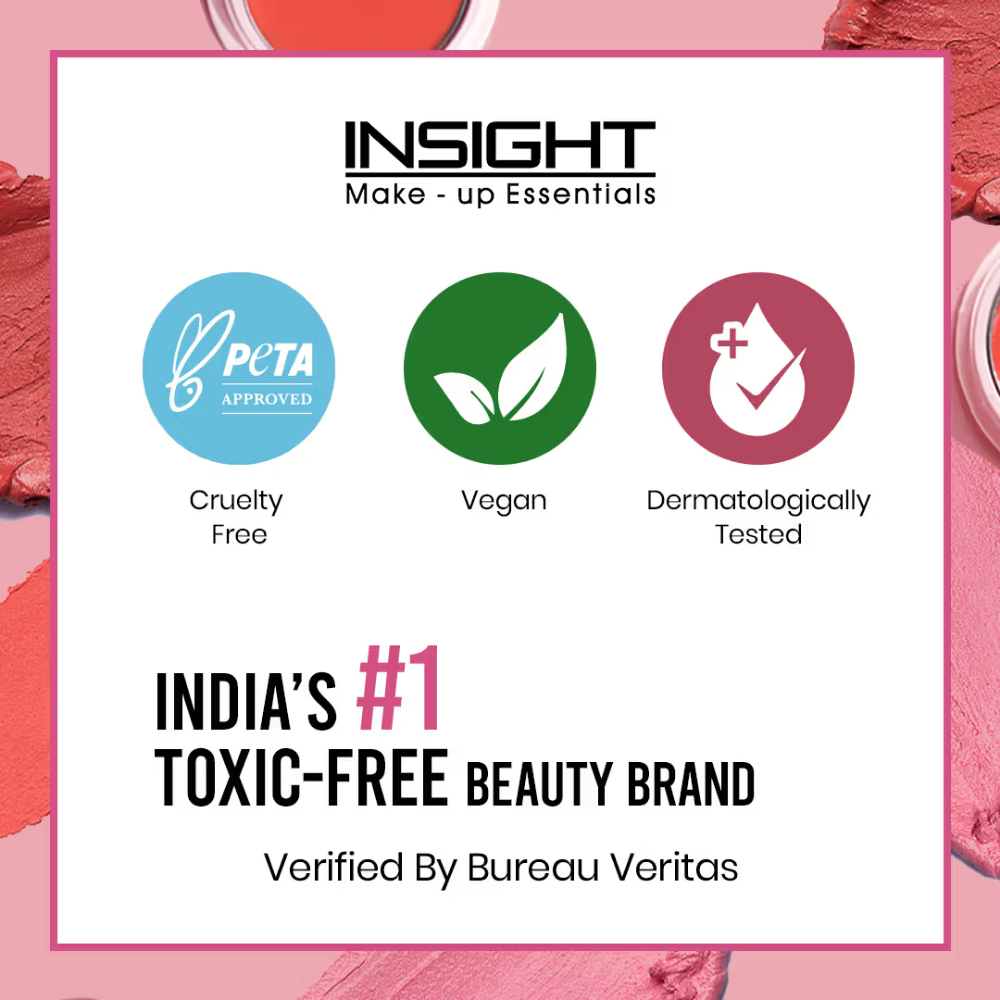 Insight Cosmetics Blusher With Vitamin E, Multi Use Super Pigmented, Dewy Finish
