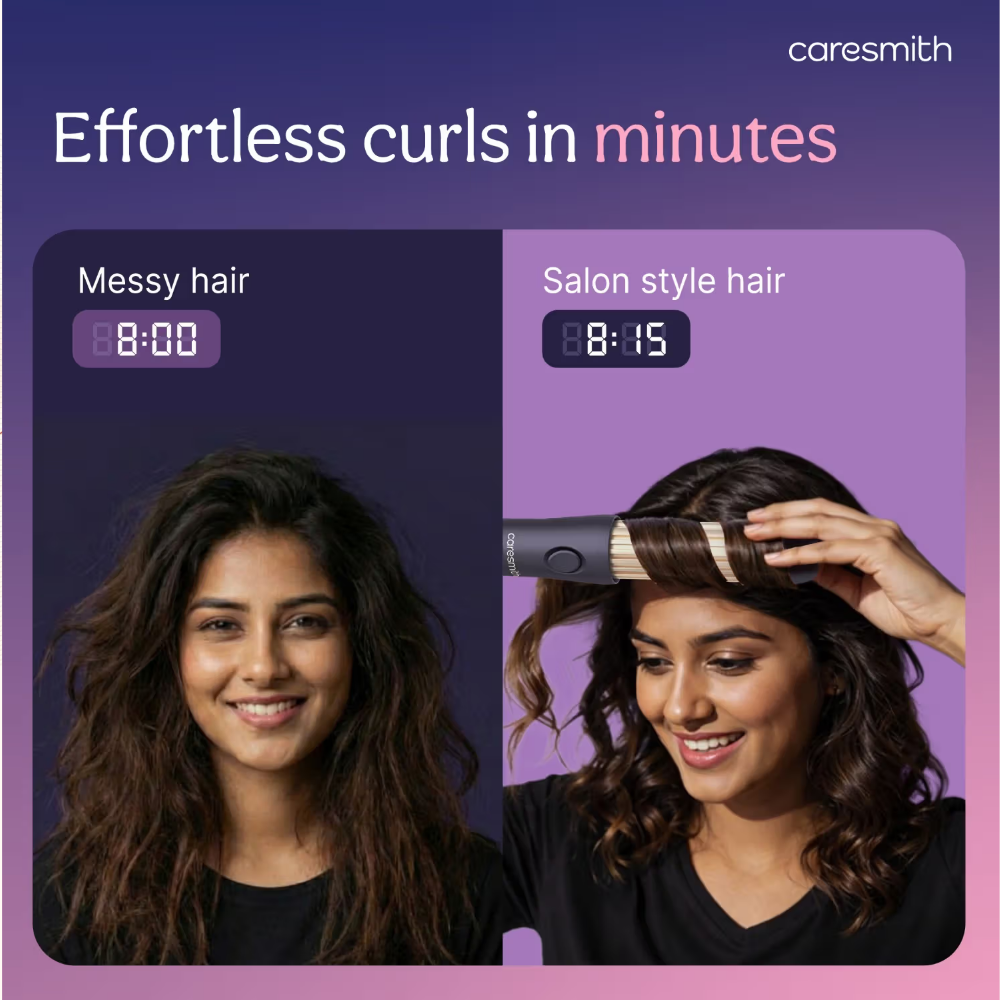 Caresmith Bloom 2-In-1 Air Styler Curler And Straightener