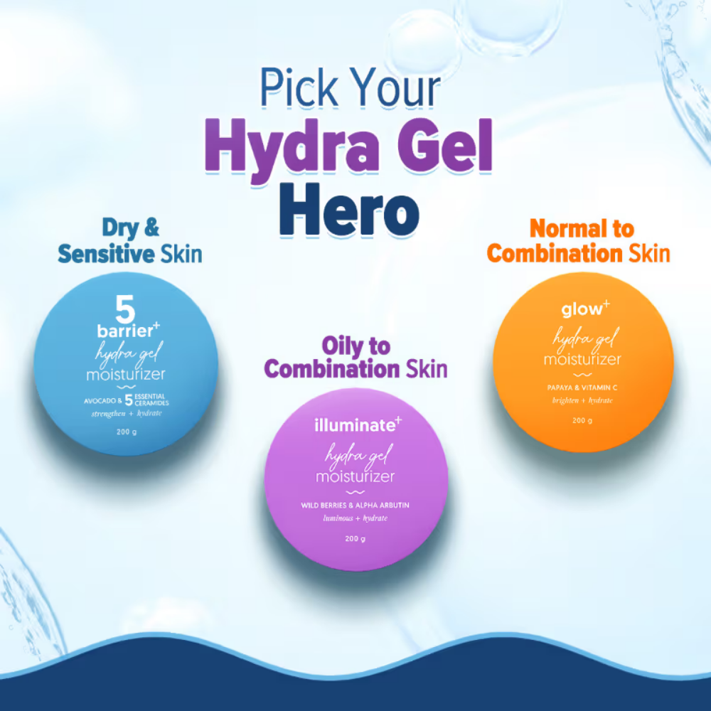 Aqualogica Illuminate + Hydra Gel Moisturizer With Alpha Arbutin For 24 Hour Intense Hydration