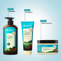 Pilgrim Patua & 10X Keratin Smoothening Shampoo For Dry & Frizzy Hair