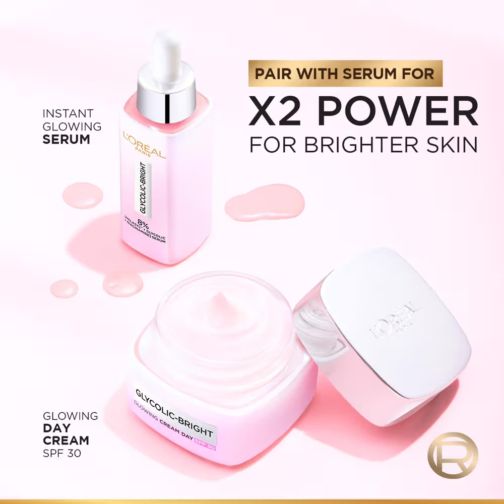 L'Oreal Paris Glycolic Bright Day Cream With SPF30