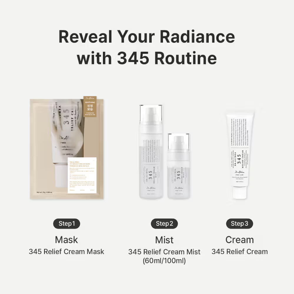 Dr.Althea 345 Relief Cream: Soothing & Barrier Repair Cream with power of Niacinamide & Panthenol