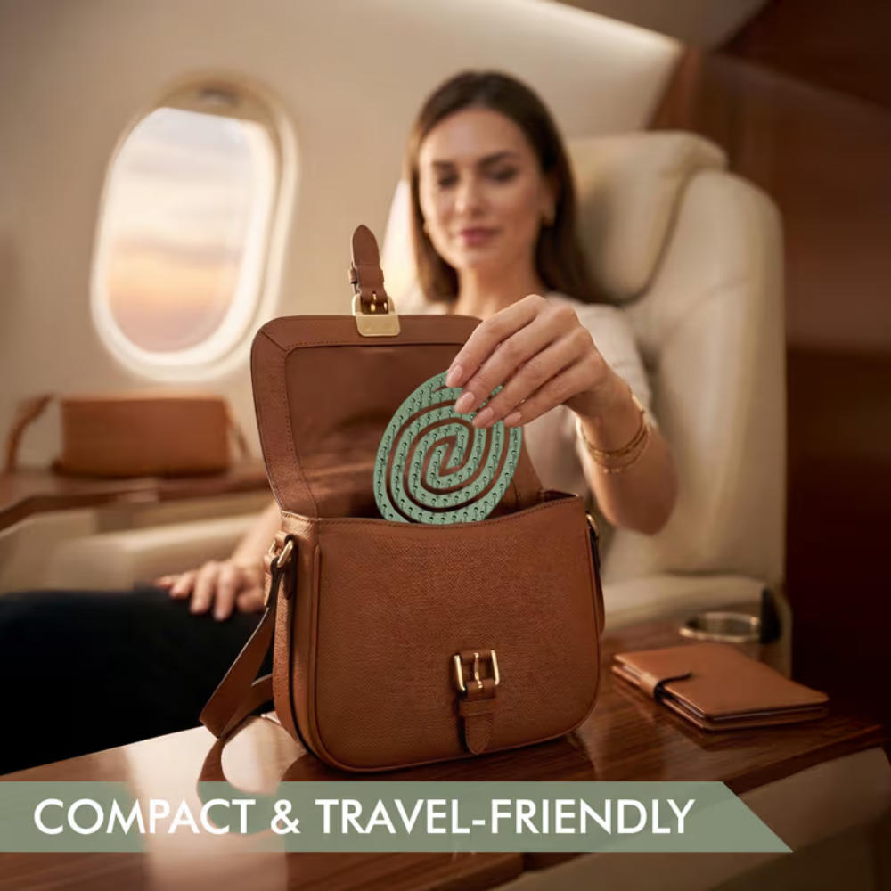 Ikonic Me Eco Spiral Travel Brush IKM- 2109 - Jade Green