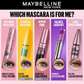 Maybelline New York Falsies Lash Lift Mascara, Instant Lash Lift Look Mascara - Very Black