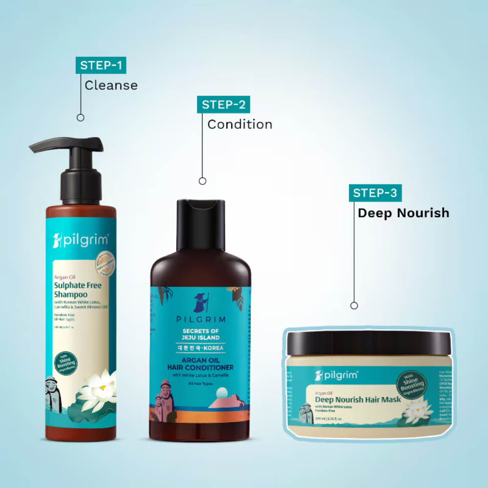 Pilgrim Argan Oil Hair Mask with White Lotus & Camellia