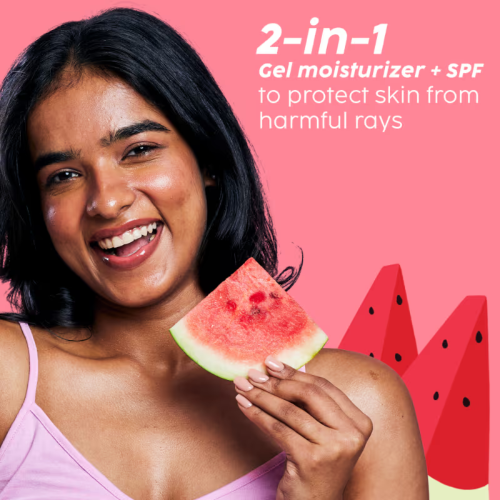 Plix Watermelon SPF PA++++ 50 Protect & Hydrate 2 In 1 Moisturizer + Sunscreen