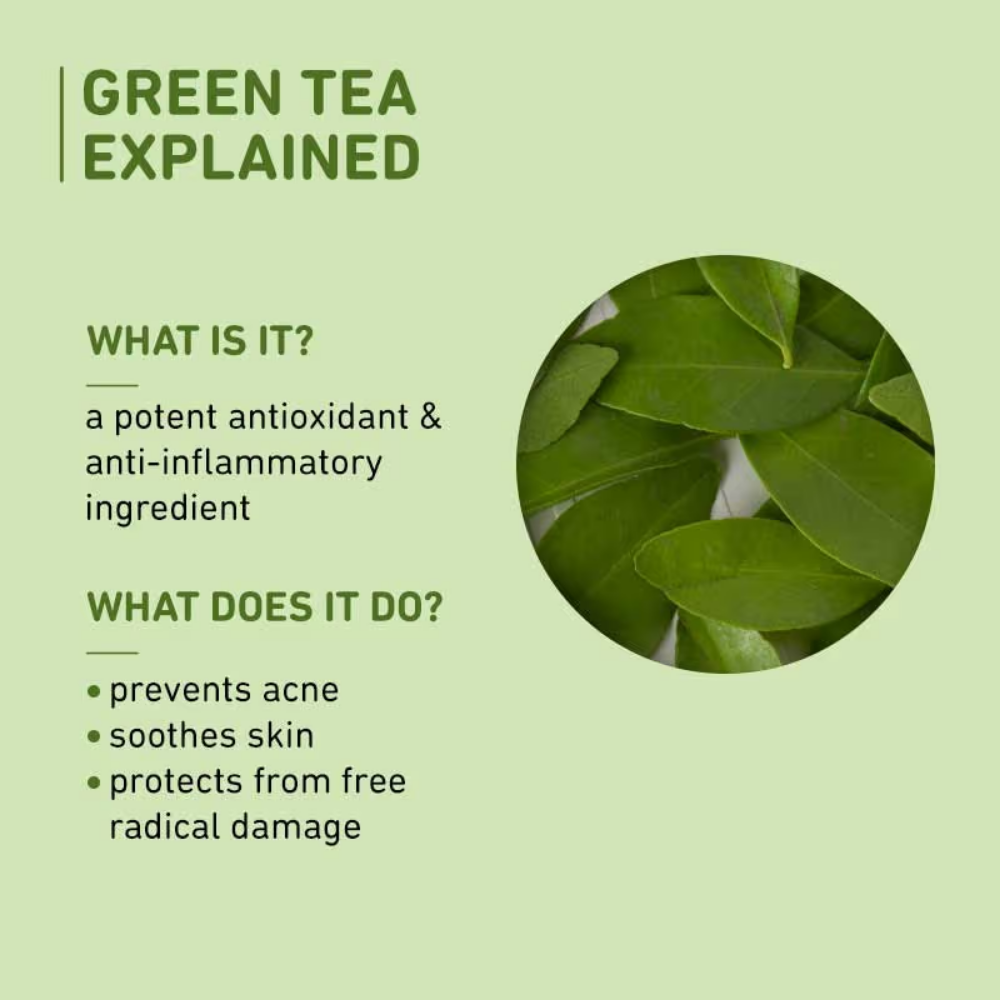 Plum Green Tea Revitalizing Spray Face Mist With Glycolic Acid & Aloe Vera - Hydrates & Refreshes