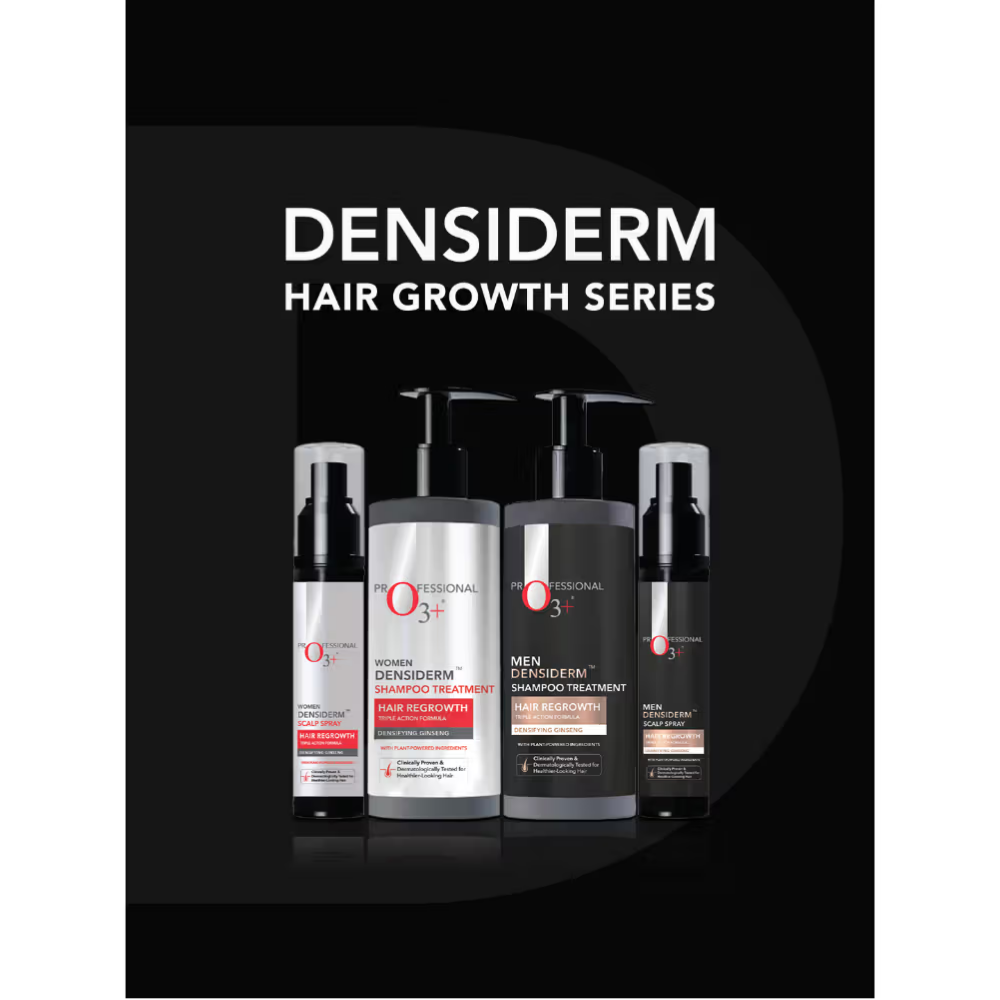 O3+ Men Densiderm Anti Hair Loss Shampoo For Dense Hair & Regrowth