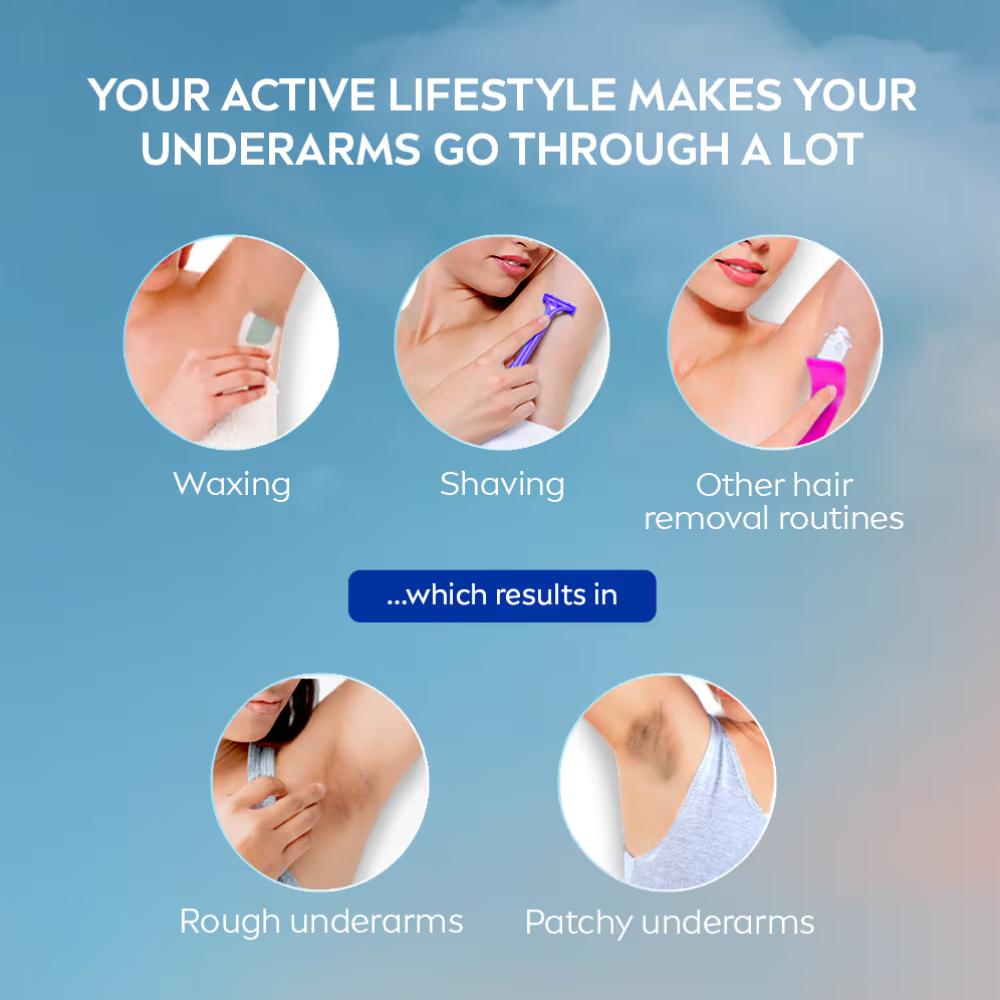 NIVEA Natural Glow Even Toned Vit C & 0% Alcohol Deo Underarm Roll On 72Hr Active Protection