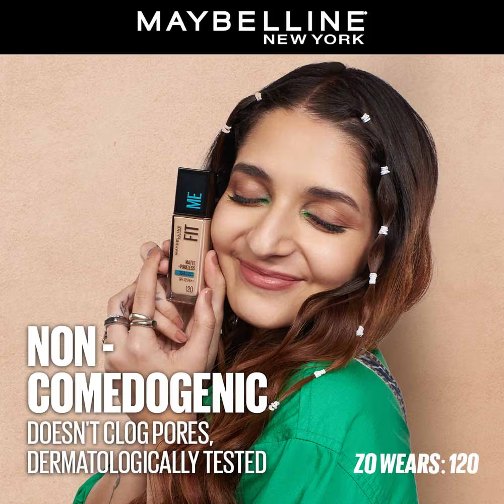 Maybelline New York Fit Me Matte+Poreless 16H Oil Control Foundation With SPF 22