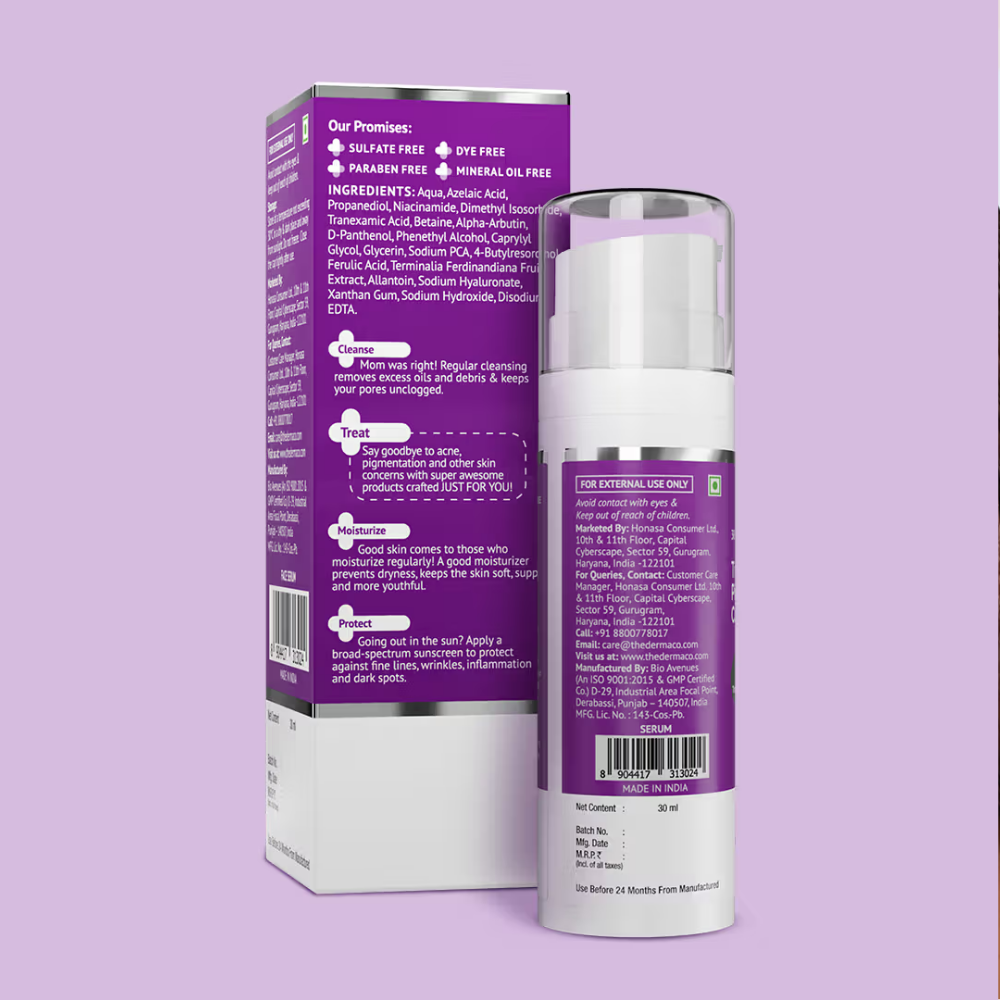 The Derma Co Tran-Zelaic Pigmentation Corrector Serum With 10% Azelaic Acid