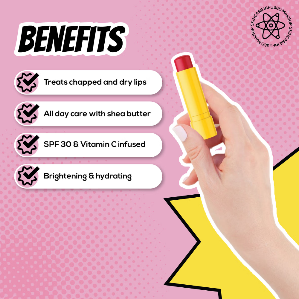Renee Cosmetics Everyday Tinted Lip Balm Enriched With Shea Butter SPF 30
