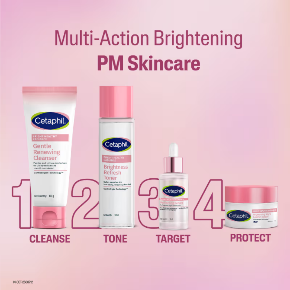 Cetaphil Bright Healthy Radiance Night Cream, with Niacinamide, Evens Skin Tone & Dullness