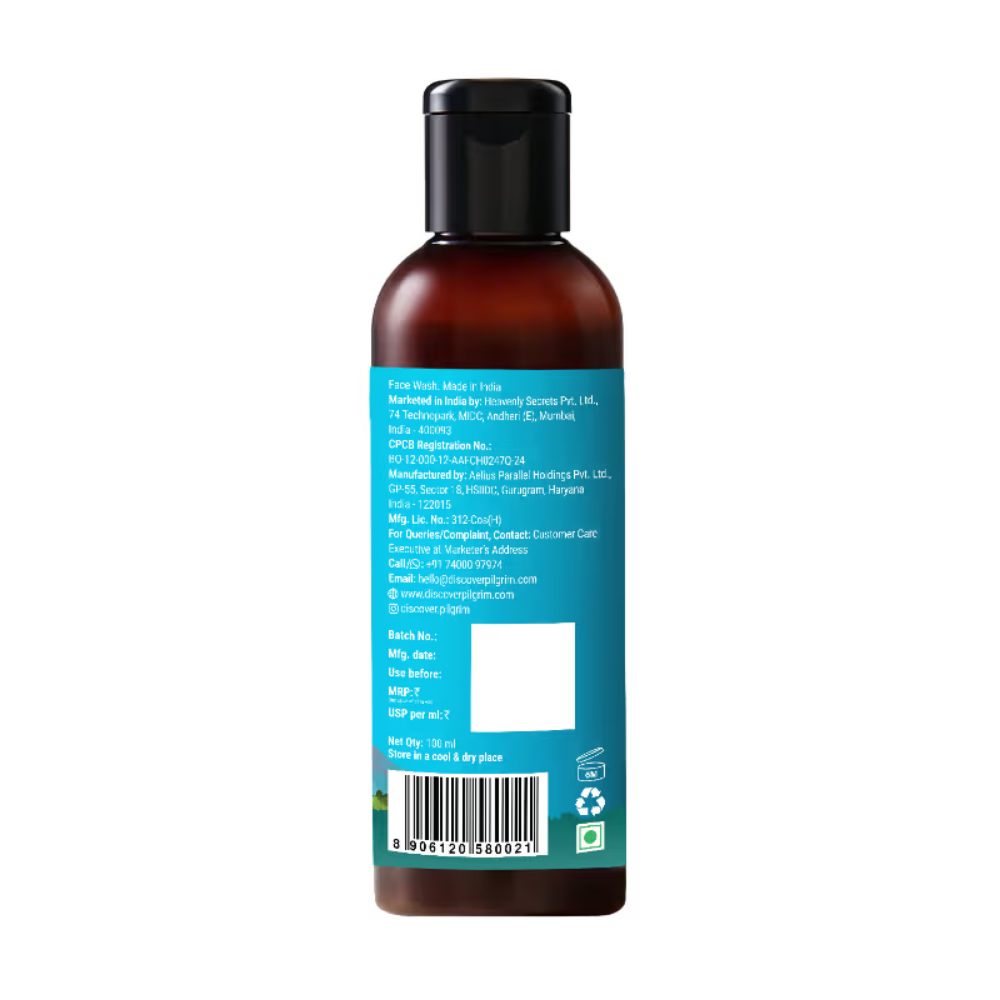 Pilgrim Volcanic Lava Ash Face Wash with Yugdugu & White Lotus